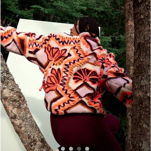 NWOT FP MOVEMENT Colorful Geometric Patterned Jacket - Picture 3 of 6